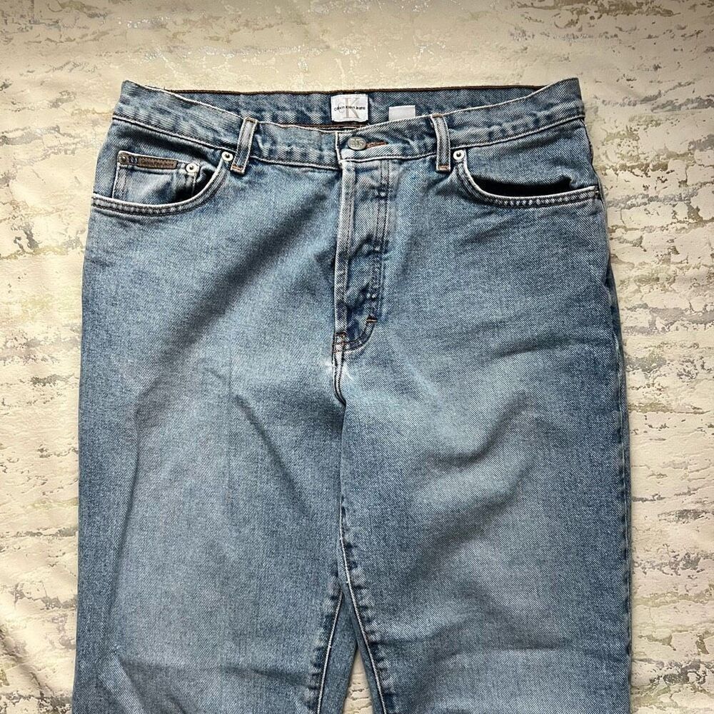 Calvin Klein y2k jeans Junior Low Rider Sandblast 32 waist - Picture 3 of 12